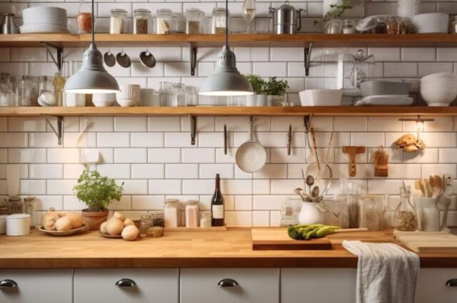 Open Shelving in Kitchen